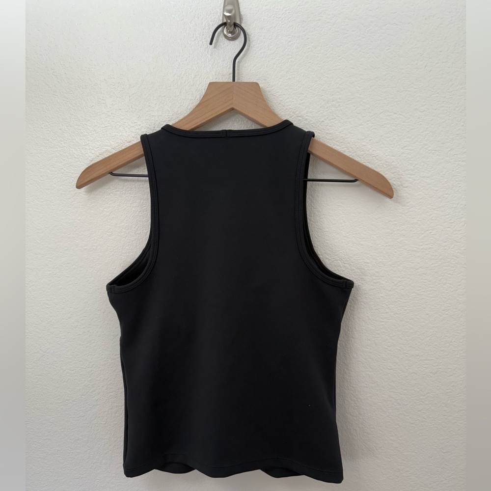 Girlfriend Collective Twist Top Quinn Tank Black Medium - Picture 2 of 6